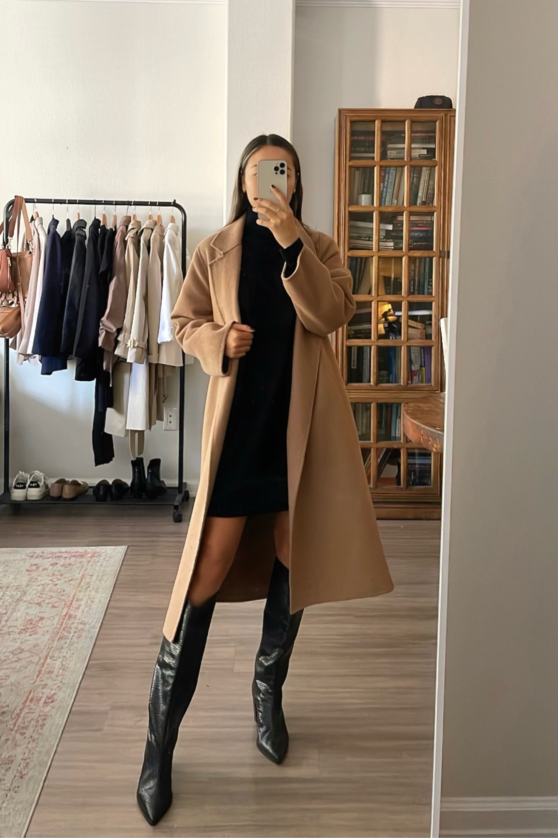 Turtleneck Cashmere Dress - 100 