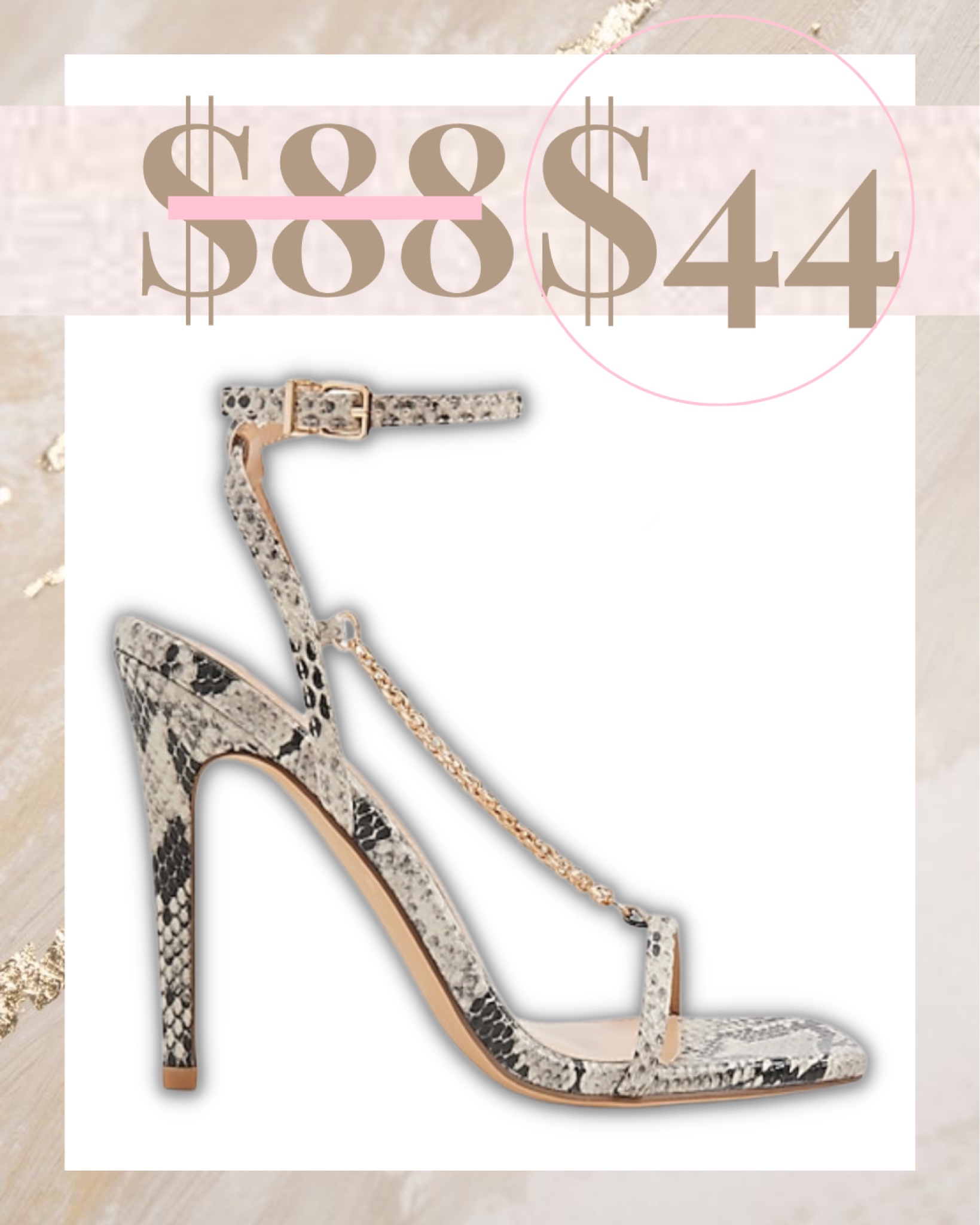 Lailah | Lotus High-heeled Sandals with Cross Straps main image 0