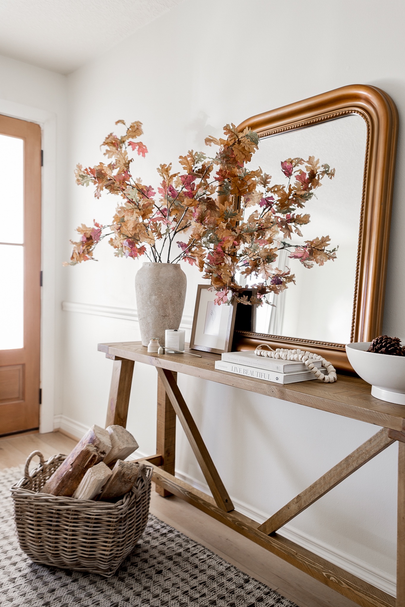 Fall entryway decor 

#LTKSeasonal #LTKhome #LTKunder100