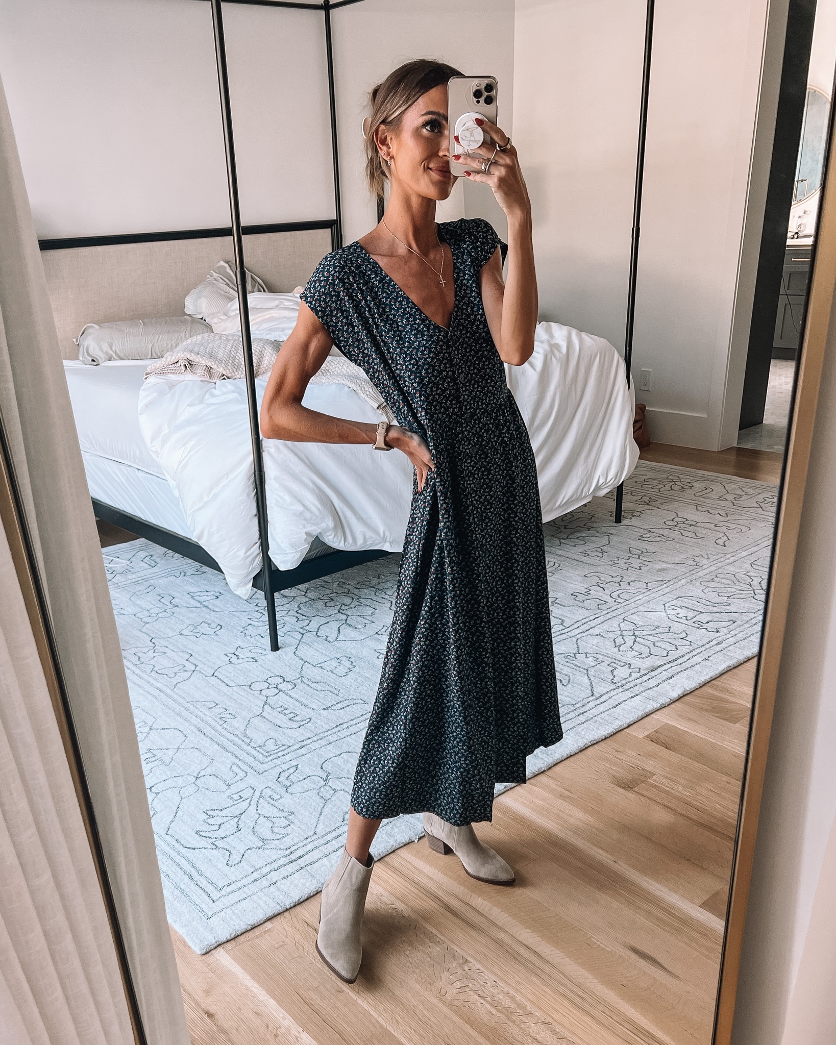 Challis ButtonFront Midi Dress in … curated on LTK